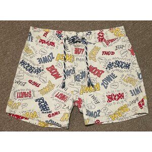 Vintage 60s 70s Men’s Size 32” Playboy Male Casuals AOP Lounge Drawstring Shorts